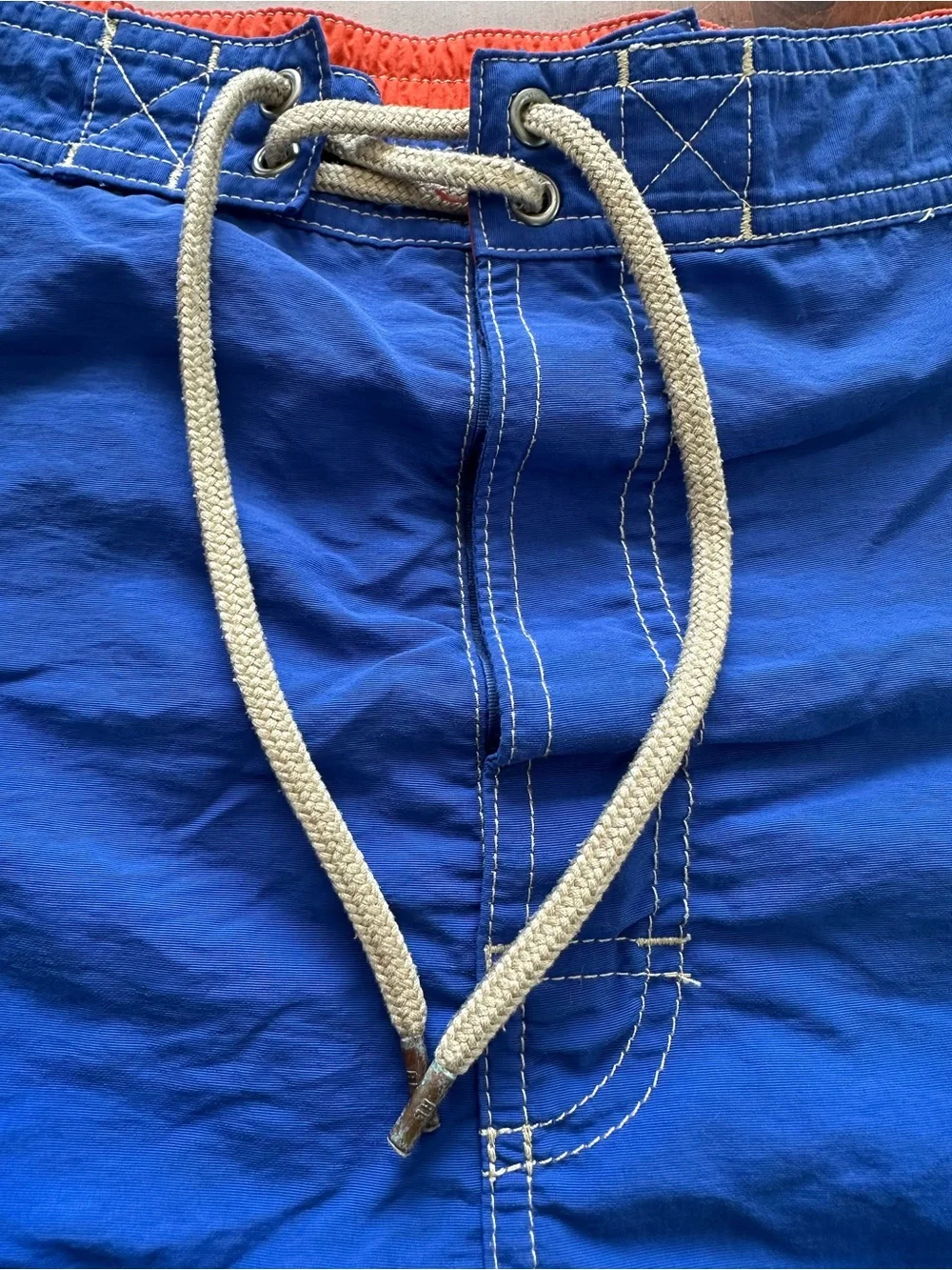 Polo by Ralph Lauren Blue and Orange Swim Trunks